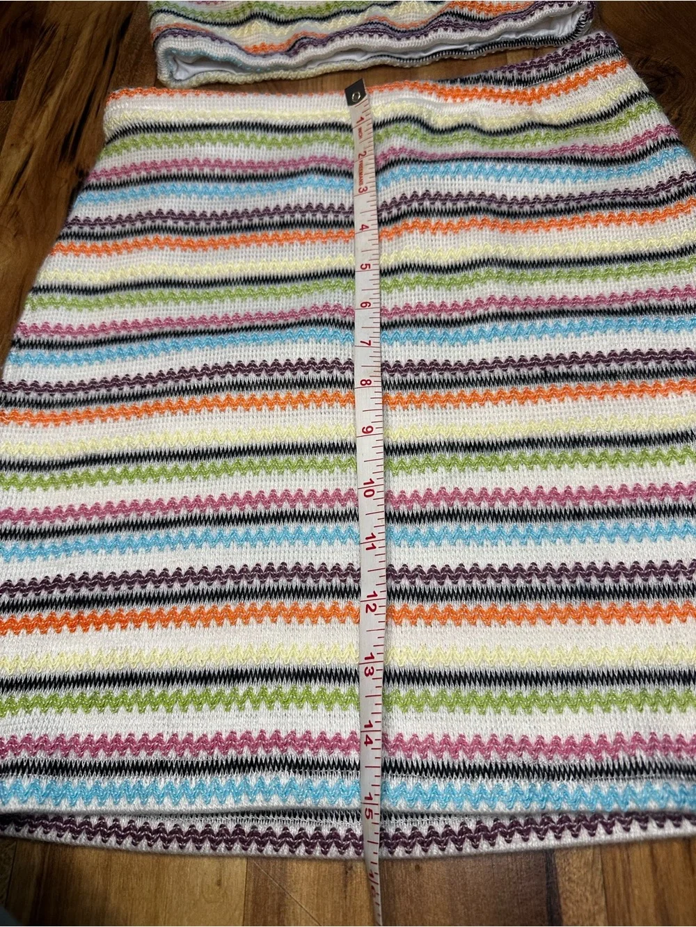 Princess Polly Knit Tube Top & Mini Skirt Set Striped Women’s US 4 AU 8